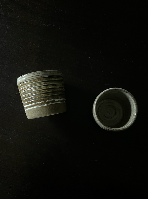 10 COFFEE MUGS BROWN/BEIGE/BLACK
