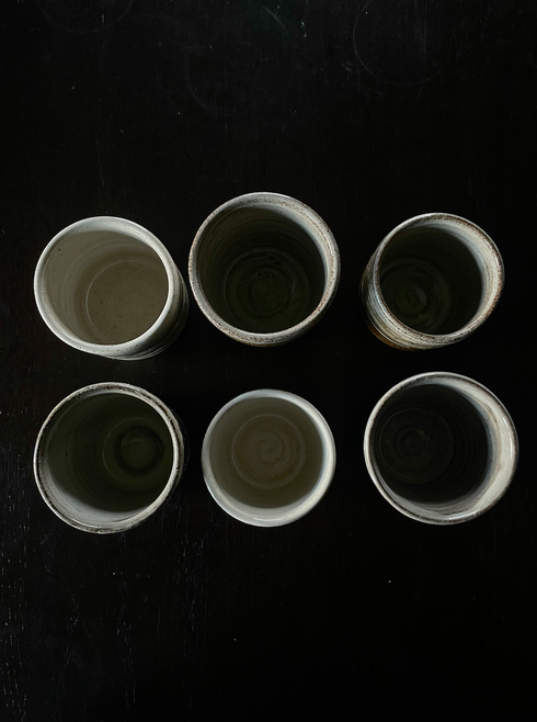 10 COFFEE MUGS BROWN/BEIGE/BLACK
